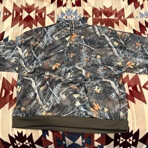 SHEIN Camouflage Half-Zip Sweatshirt